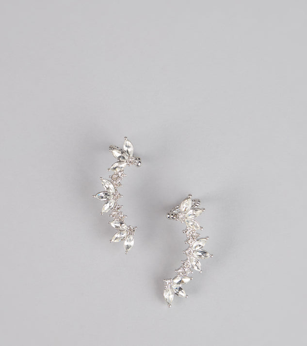Starlit Spark Rhinestone Earrings