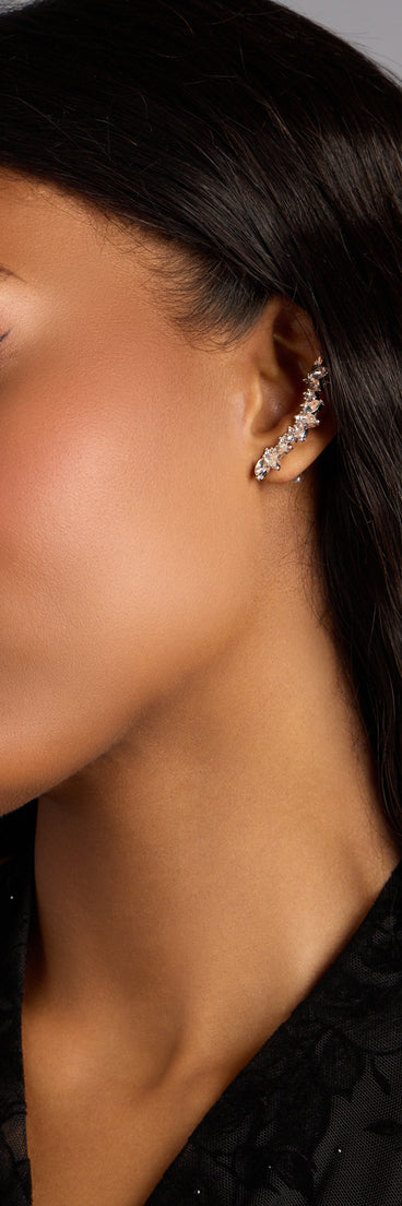 Starlit Spark Rhinestone Earrings