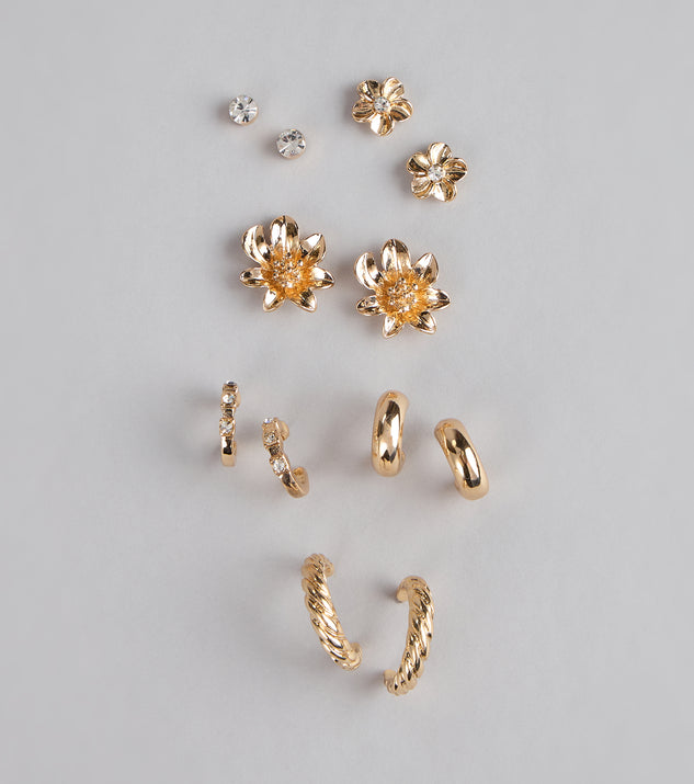 Whimsical Flair Six-Pack Earrings Set