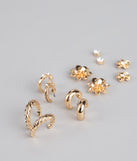 Whimsical Flair Six-Pack Earrings Set