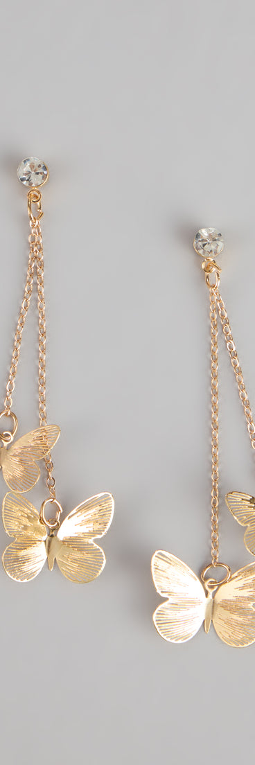 Style your vibe in seconds with the Soft Shine Butterfly Linear Earrings, a fashion accessories essential that completes any outfit with ease.