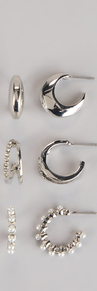 Perfect Stack Huggie Hoop Earrings Set