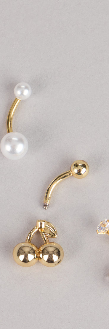 Sweet Trio Belly Ring Set