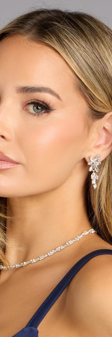 Sparkle Trail Rhinestone Earrings