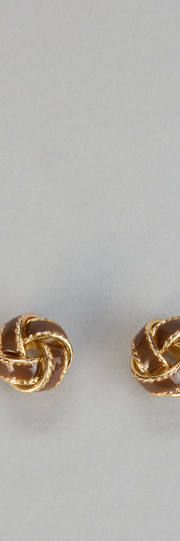 Polished Knot Mini Earrings