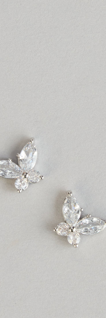 Shine On Butterfly Stud Earrings