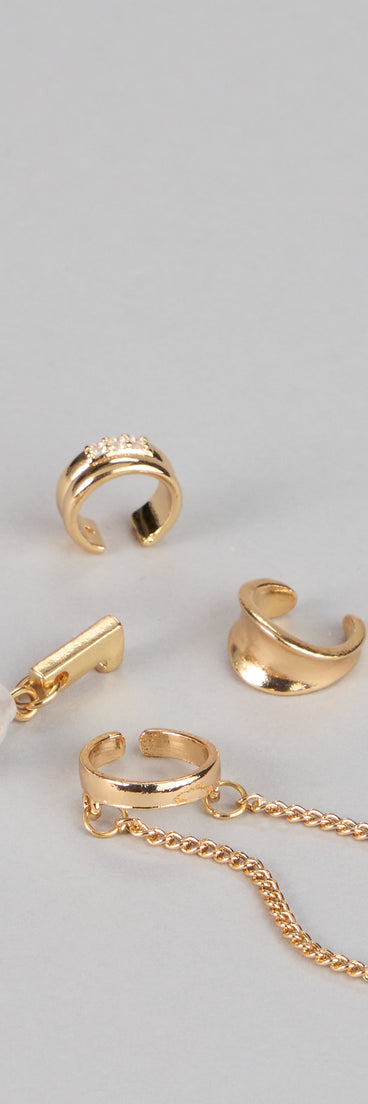 Pretty Pinned Four Pack Earrings