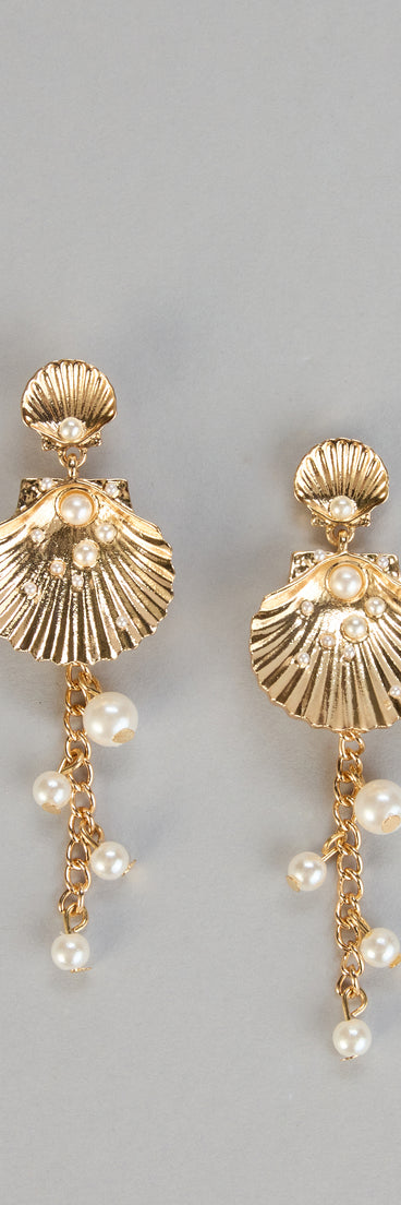 Ocean Glow Pearl Shell Earrings