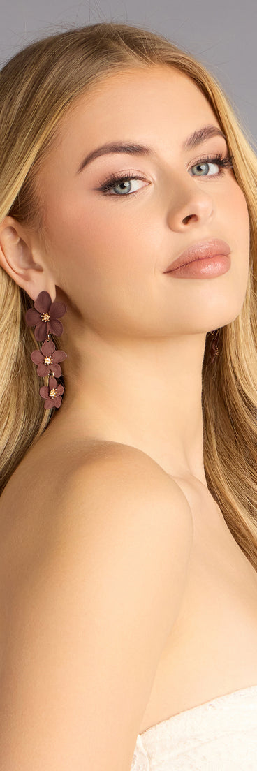Bloom Boldly Flower Drop Earrings