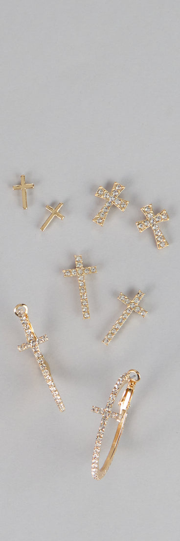 Rhinestone Faith Mini Earring Pack
