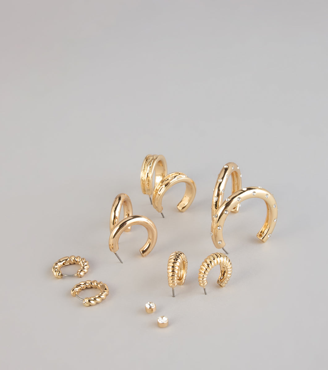 Daily Rotation Six-Piece Earring Set & Windsor