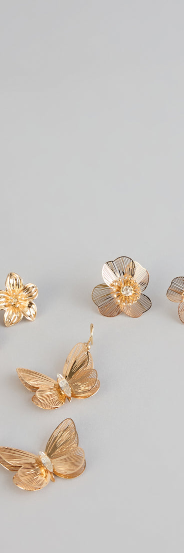 Garden Party Glow Three Pair Earring Set