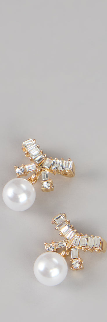 Pretty Luxe Pearl Bow Earrings