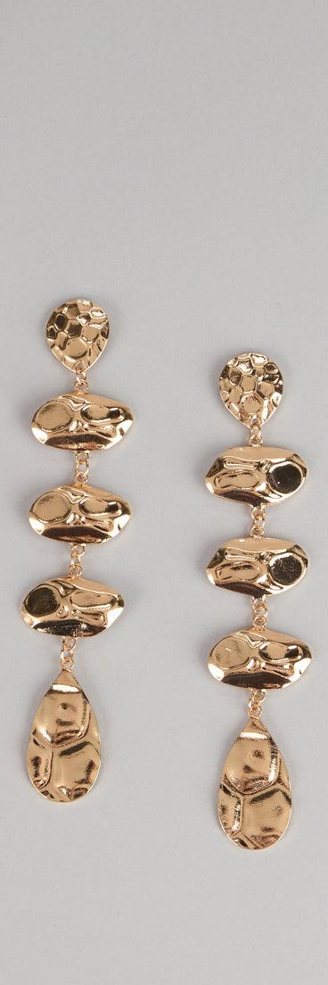 Polished Impact Sculpted Statement Earrings