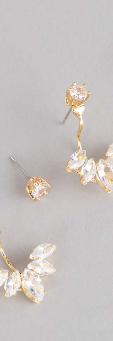 Styled Sparkle Cubic Zirconia Earrings