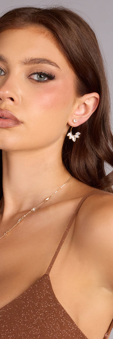 Styled Sparkle Cubic Zirconia Earrings