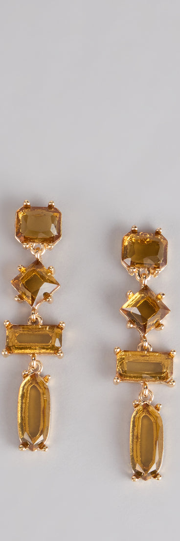 Elevated Glow Gem Rhinestone Earrings
