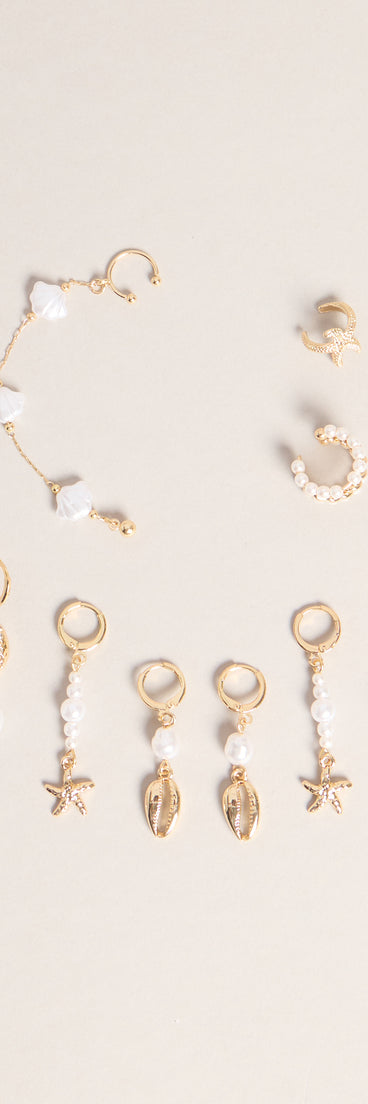 Beachy Glow Six-Pack Earrings Set