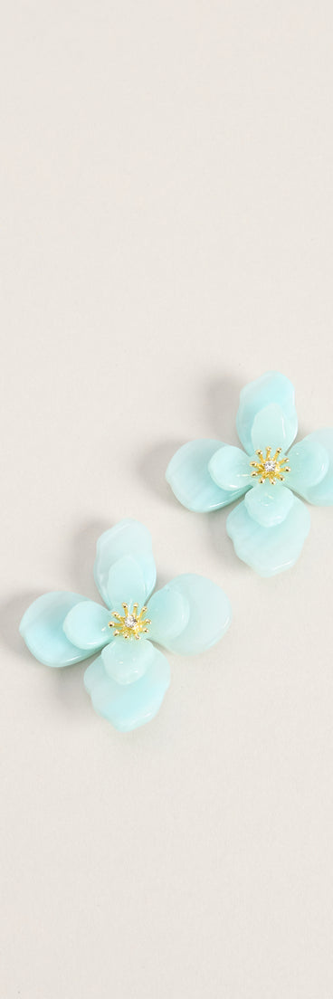 Garden Glow Flower Statement Earrings