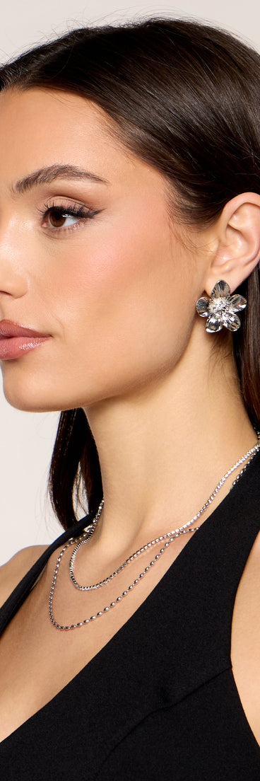 Bloom And Shine Flower Earrings