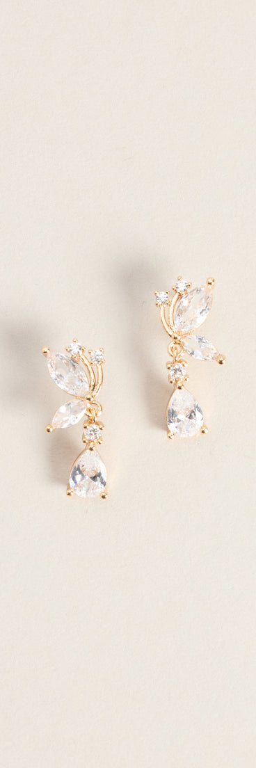 Twinkle Detail Cubic Zirconia Earrings