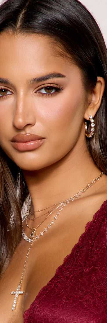 Stacked And Ready Five Pack Mixed Earrings