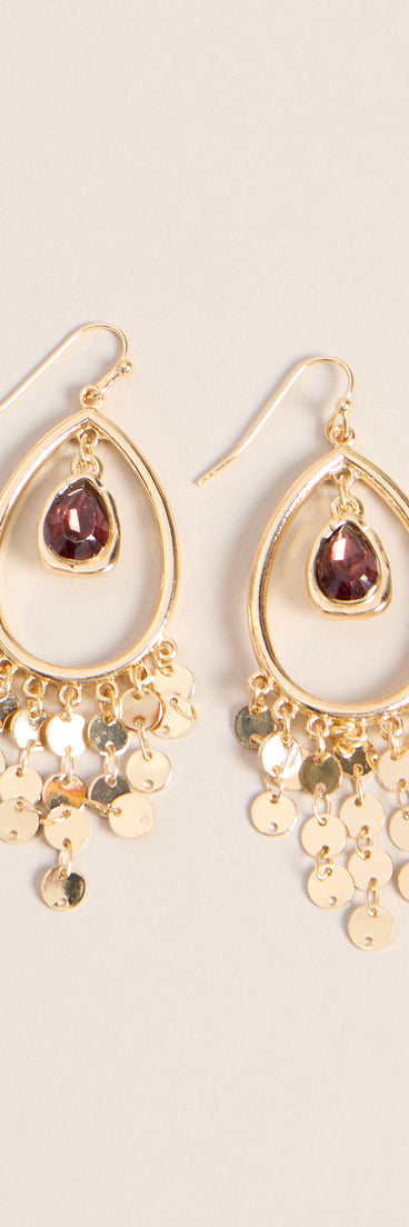 Treasure Found Coin Charm Earrings