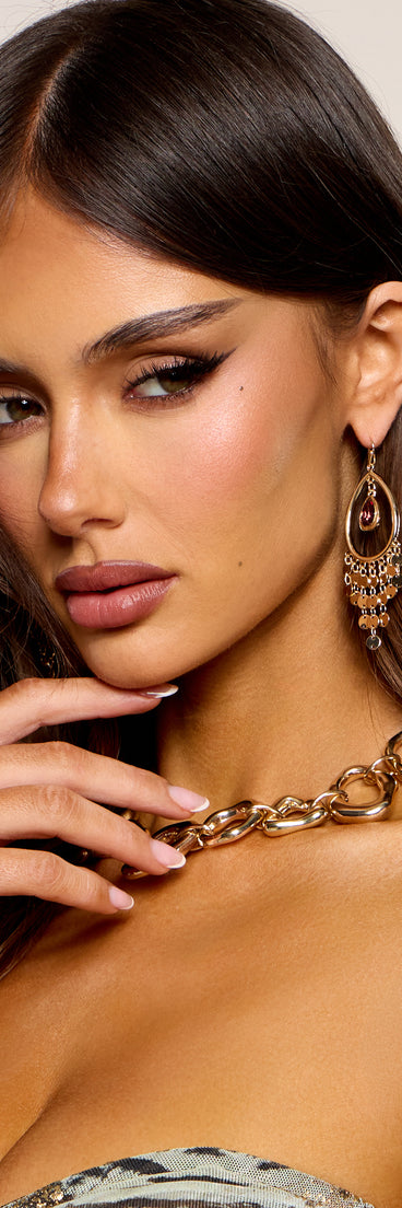 Treasure Found Coin Charm Earrings