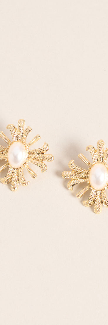 Radiant Muse Pearl Statement Earrings