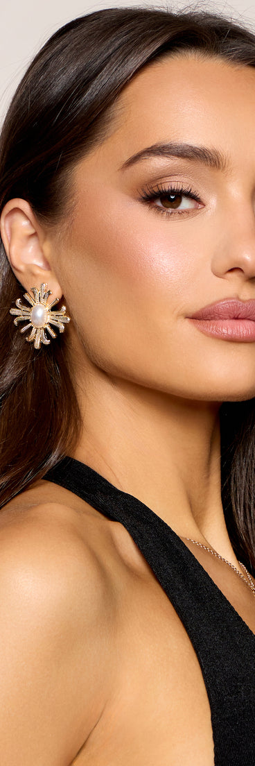 Radiant Muse Pearl Statement Earrings