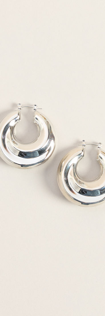 Instant Icon Chunky Hoop Earrings