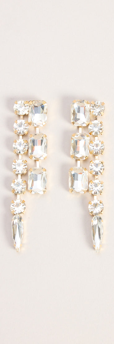 Dress Code Drama Rhinestone Drop Earrings