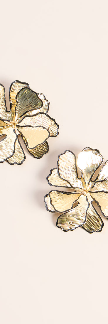 Petal Drama Floral Earrings