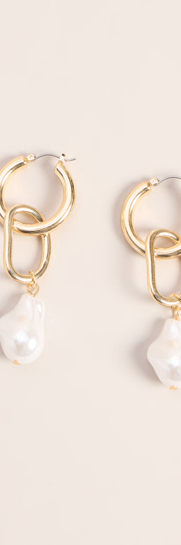 Dressed To Impress Faux Pearl Earrings