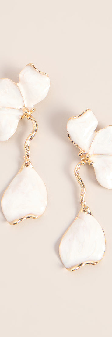 Petal Poise Floral Earrings