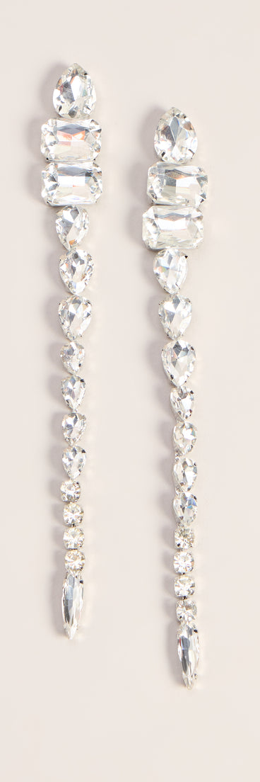 Crystal Cascade Statement Earrings