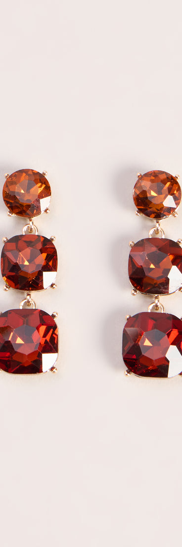 Dressed to Impress Stone Drop Earrings