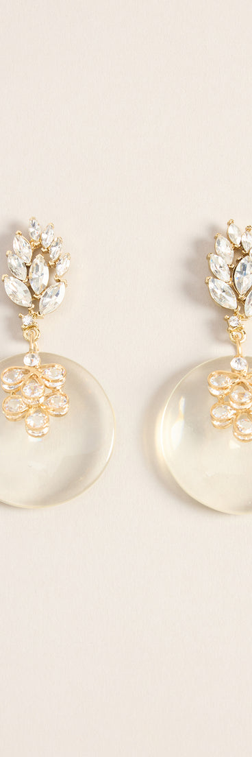 Always Glam Rhinestone Statement Earrings