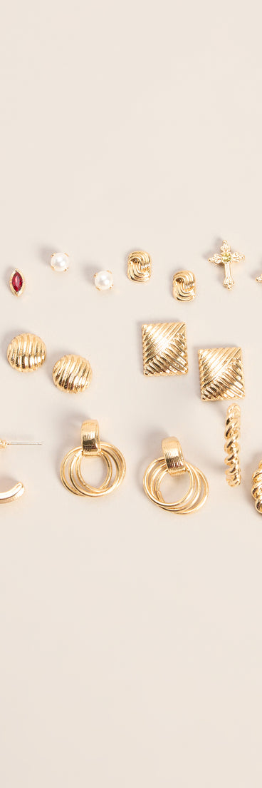 Pick Your Mood Nine-Pack Earrings Set
