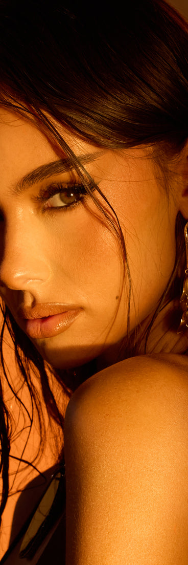 Golden Hour Crush Petal Drop Earrings