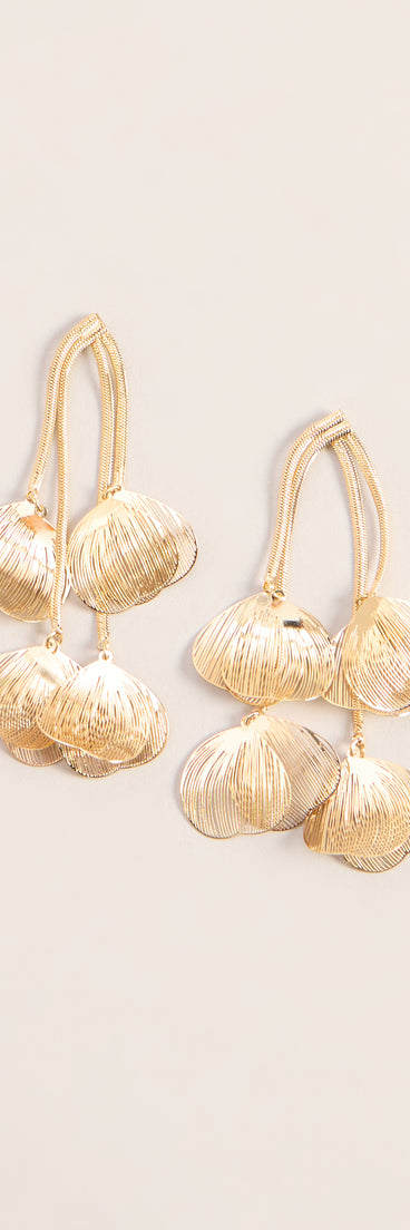 Golden Hour Crush Petal Drop Earrings