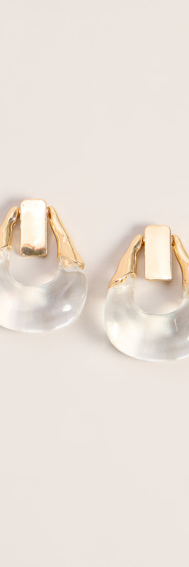 Sculpted Edge Door Knocker Earrings
