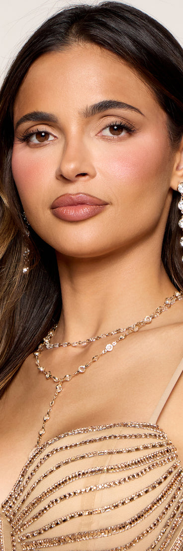 Cascading Spark Rhinestone Earrings