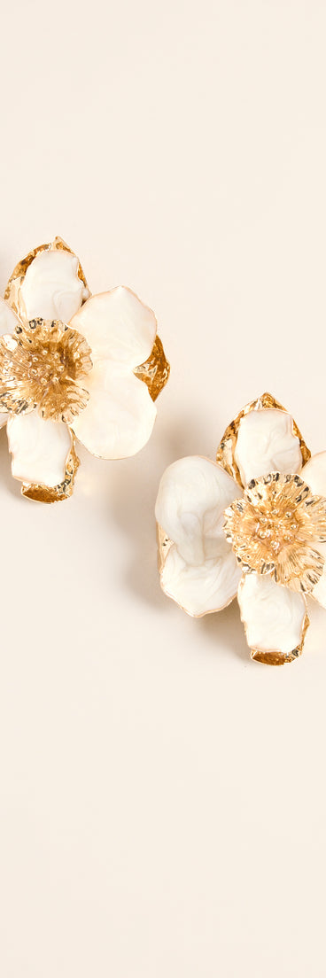 Petal Power Floral Statement Stud Earrings