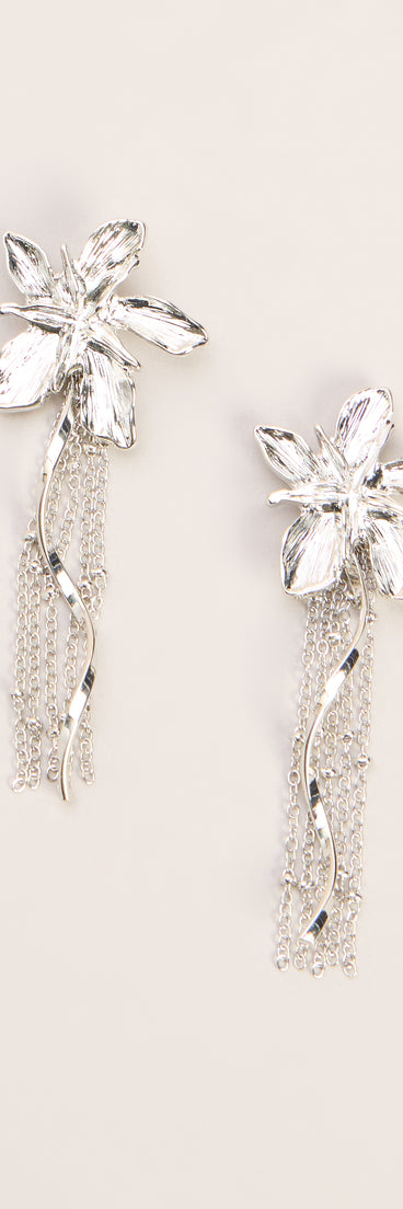 Bloom Theory Floral Fringe Earrings