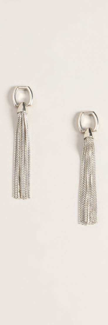 After Party Fringe Tassel Drop Earrings