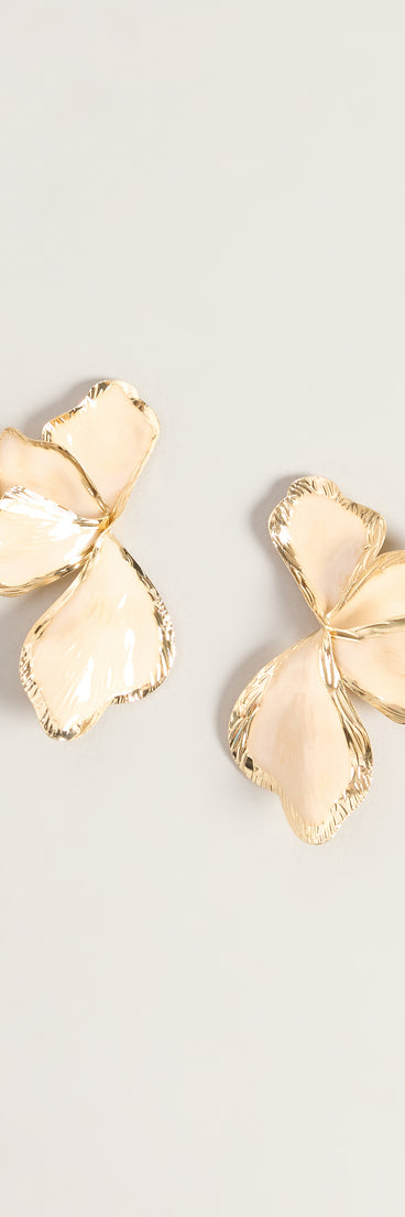 Petal Drama Statement Flower Earrings