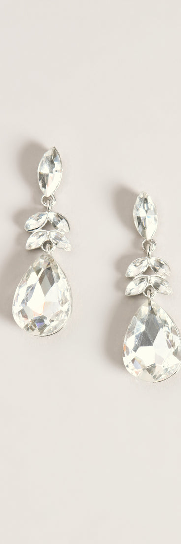Finishing Touch Rhinestone Drop Earrings