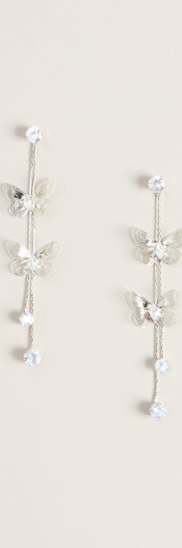 Flutter Drop Butterfly Earrings