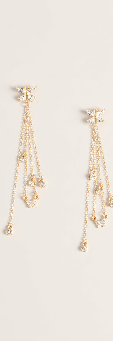 Flutter After Five Rhinestone Butterfly Earrings